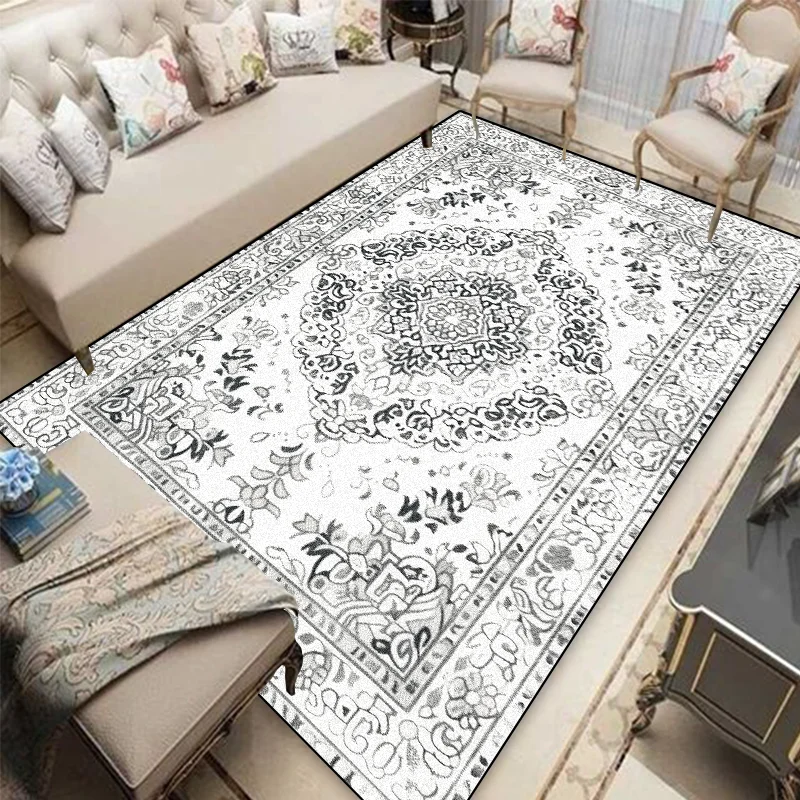 Home Decoration Persian Carpets Living Room Retro Decor Rugs Hall Sofa Area Foot Mat Bedroom Cloakroom Hallway Large Carpet 3