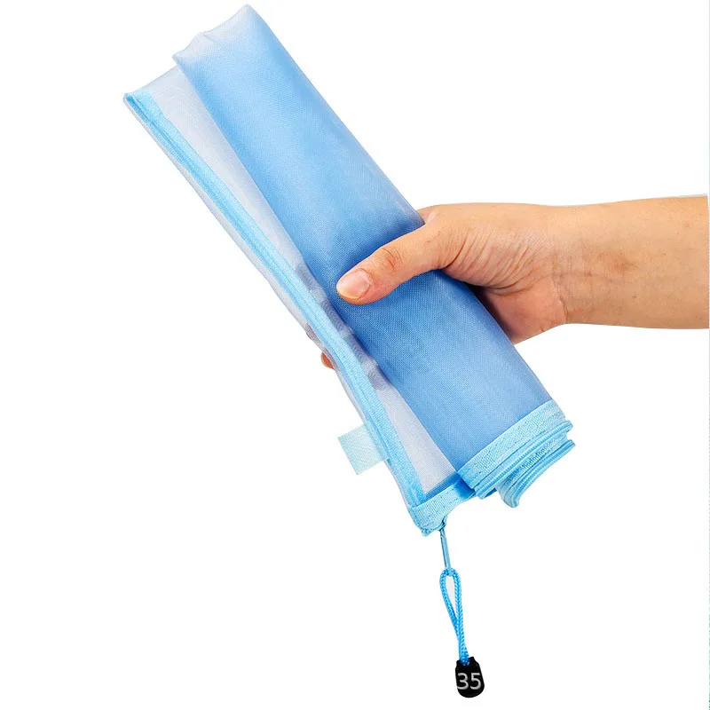 Storage Bag Nylon Mesh File Bag A4 A5 A6 Transparent Zipper Test Paper Information Office Student Pen Subject Puzzle
