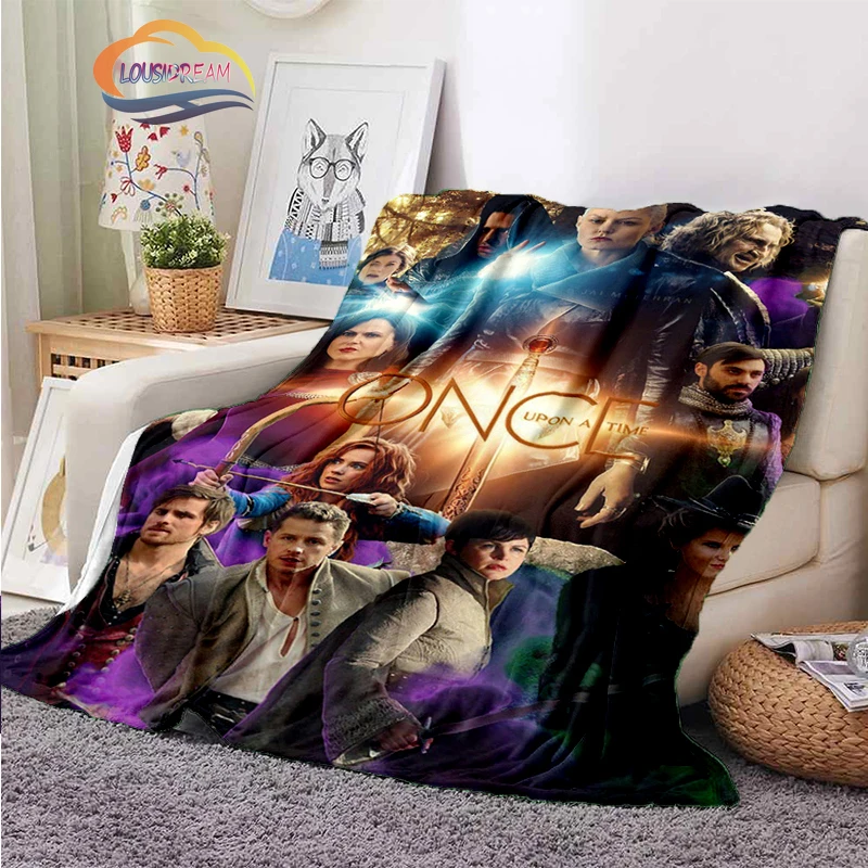 원스 어폰 어 타임 패션 캐시미어 담요, 디지털 프린트 어드벤처 공상 과학 소설 시리즈, 미국 TV 소프트 숄