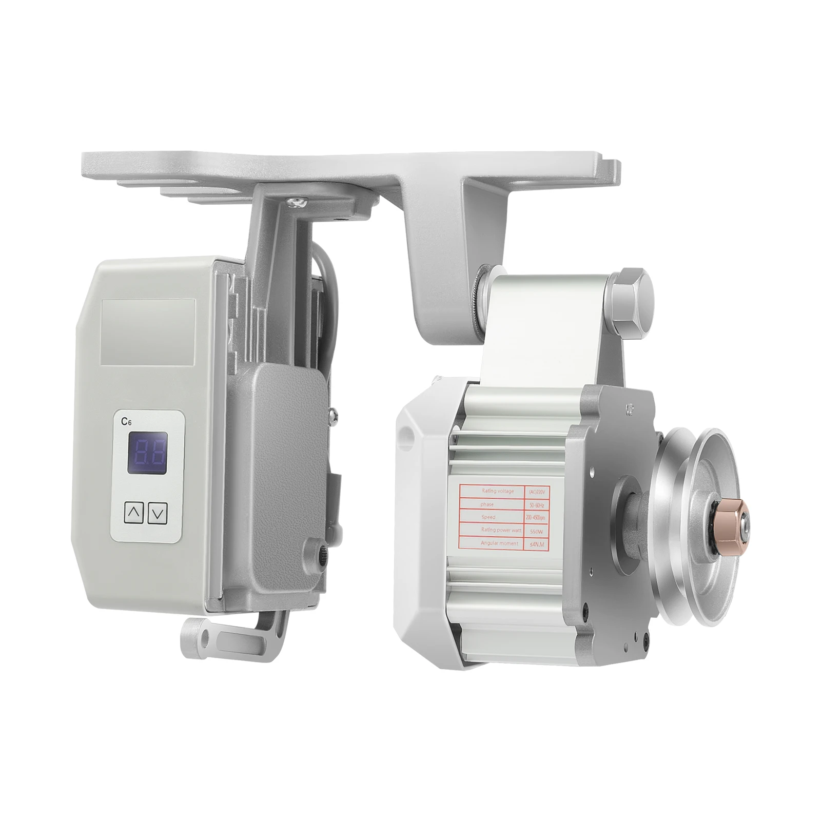 Nähmaschinenmotor 550 W energiesparender Elektromotor, 200–4500 U/min variable Geschwindigkeit, 220 V für Steppstich, Heimnähmaschinen – Detail 13