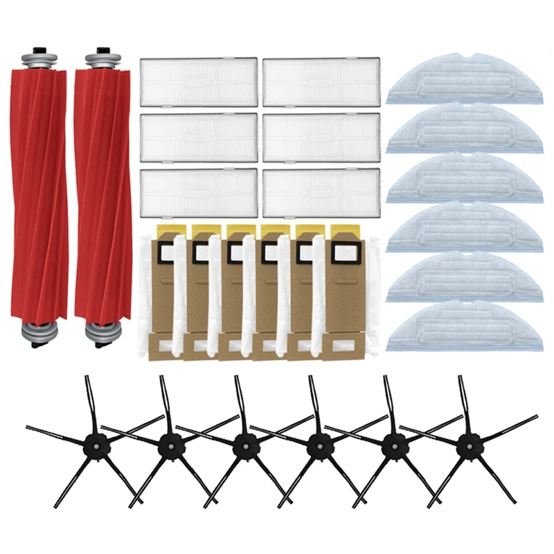 

Швабры для Xiaomi Roborock T7 T7S T7 Plus T7S Plus S7, основная боковая щетка, тряпки, НЕРА-фильтр, аксессуары для робота-пылесоса