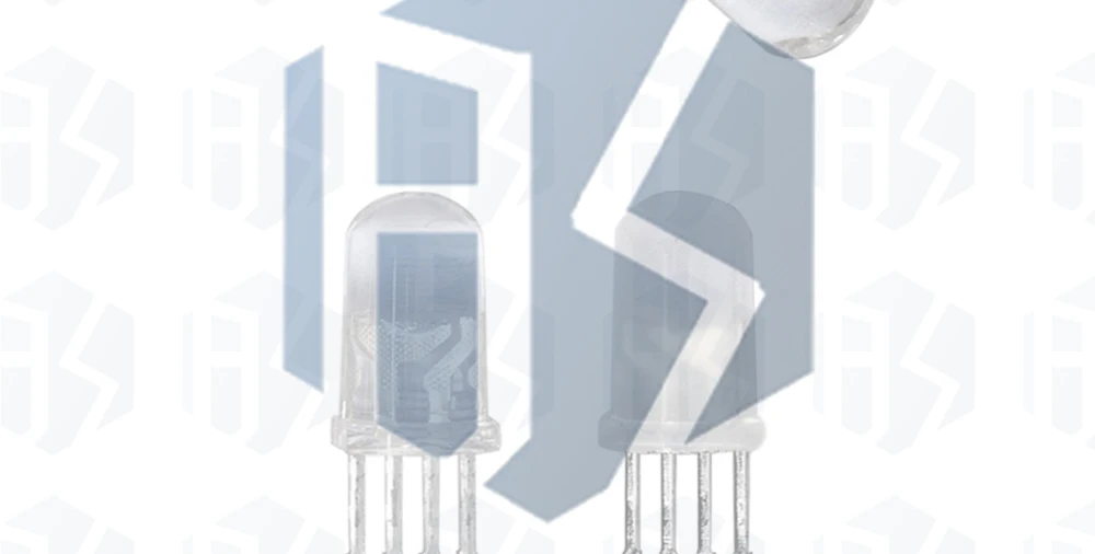 10 Stück 5 mm RGB-LEDs mit gemeinsamer Kathode / gemeinsamer Anode, dreifarbige Leuchtdioden, F5 RGB, diffus / transparent, hohe Leuchtkraft. – Detail 22