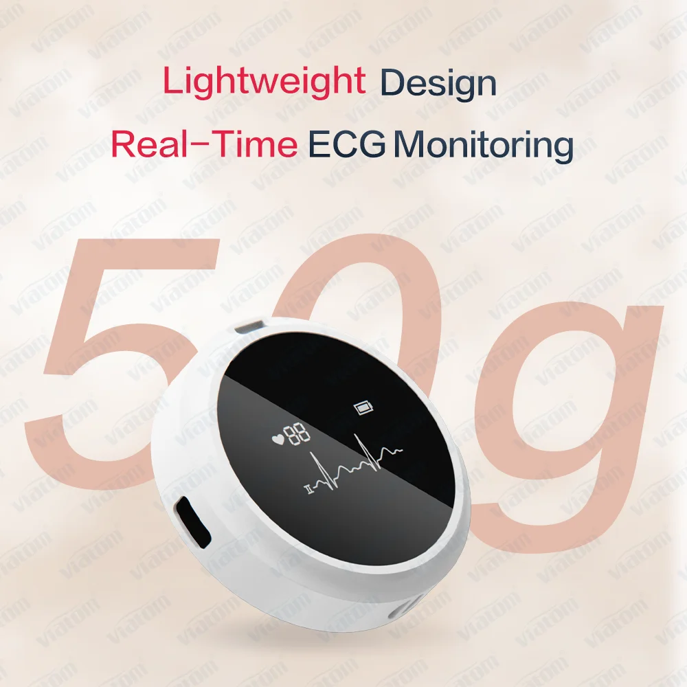 Viatom Lepod Pro 12 Lead Ecg Machine Handheld Ecg Wearable Portable Monitor Heart Rate Monitor