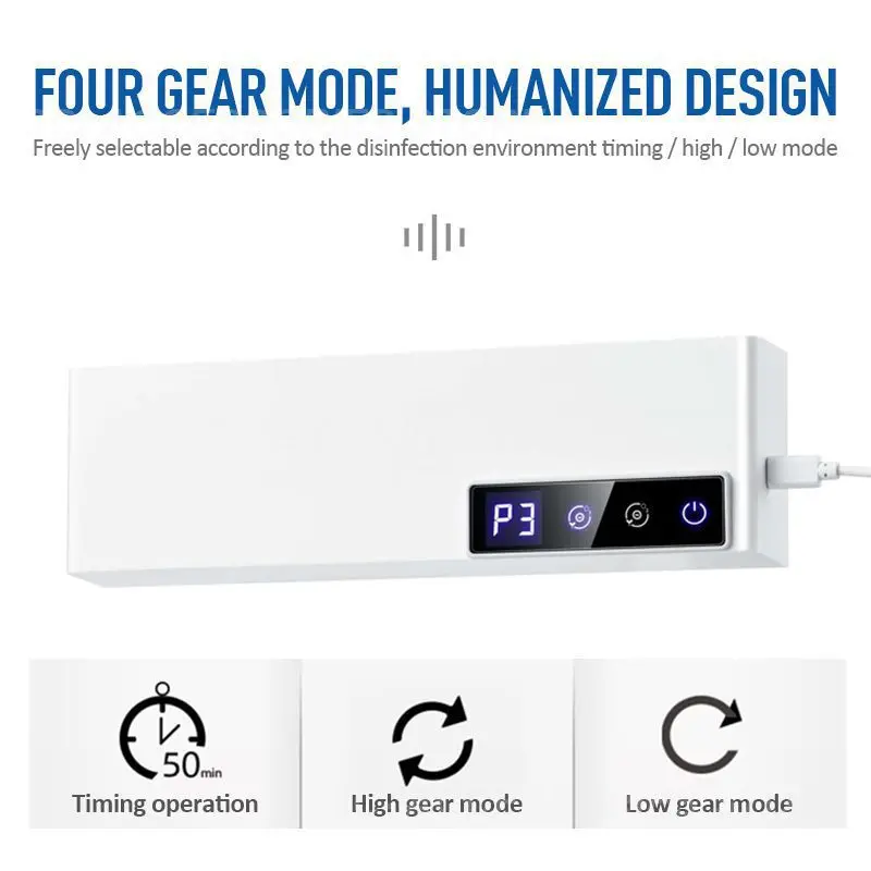 

Очиститель воздуха 50 Гц/6 Вт, прочный озоновый генератор, ионизатор, Умный домашний очиститель дыма, компактный и легкий белый 5 В