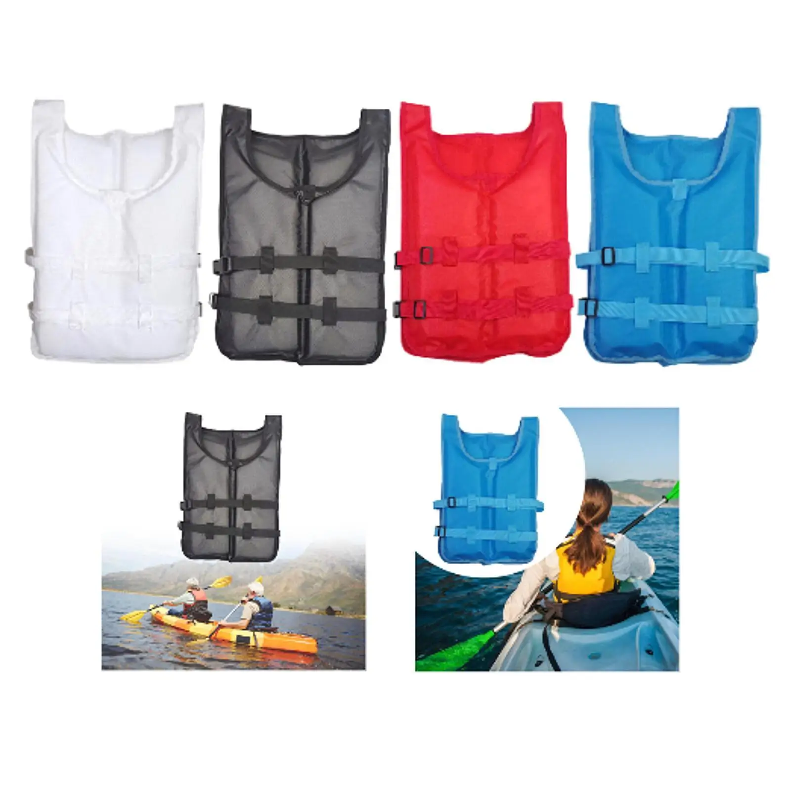 Kayak Life Vest Portable Comfortable Swim Jacket for Surfing Sailing Fishing Swimwear Swim Vest Buoyancy Aid Swim Jacket