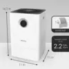 Large Room 2 In 1 Whisper Quiet Humidifier Air Washer with Automatic Shut Off and Fragrance Essential Oil Container, White 3