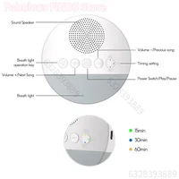 Детская машина с белым шумом, перезаряжаемая отключенная через USB машина для сна, звуковой плеер для сна, ночник, таймер, шумоподавитель — изображение 2