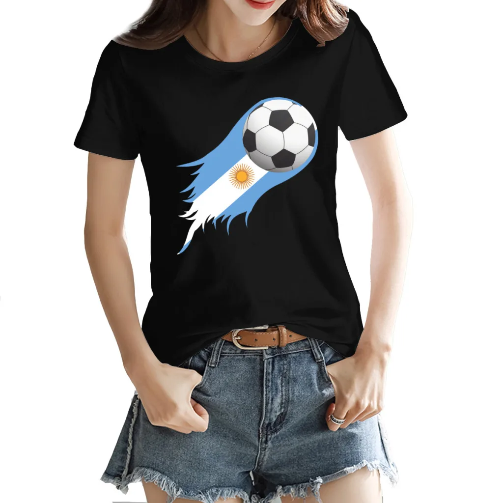 Argentina Football Team Lioneler E Messi Sports Championship T-Shirt Football Gift Activity Competition Graphic Top Tee