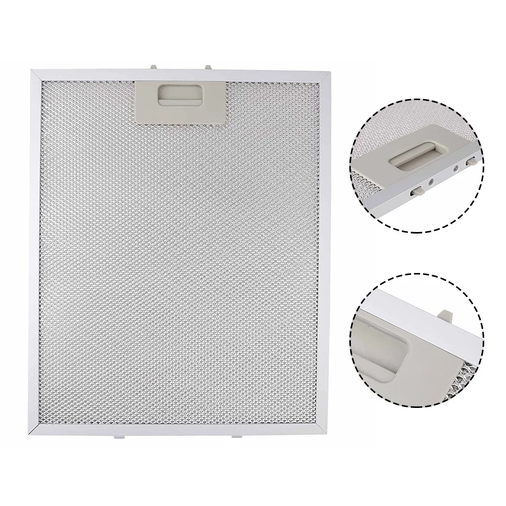 Kitchen Range Hood Filter Metal Mesh Range Hood Vent Filter 340x280x9mm Silver Range Hood Oil Filter Range Hood Filter
