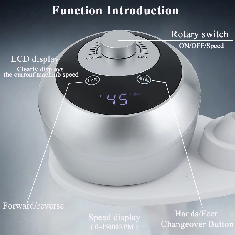 45000 دورة في الدقيقة المهنية مانيكير آلة الحفر ال...