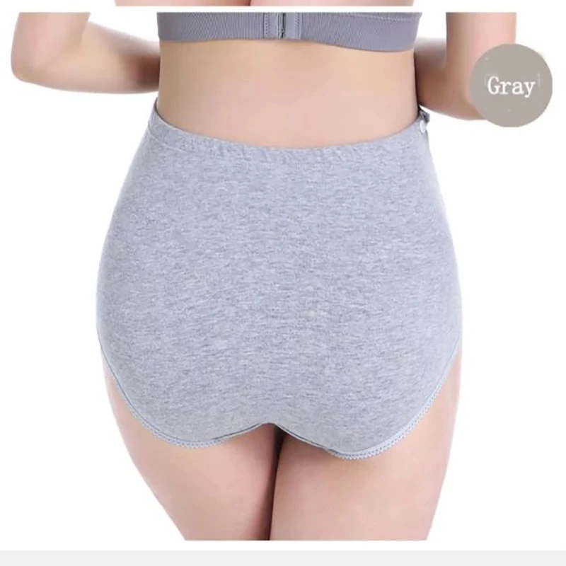 Mutandine di cotone per la biancheria intima di maternità incinta Mutandine vestiti per le donne incinte Slip di gravidanza Intimo di maternità a vita alta - immagine 3