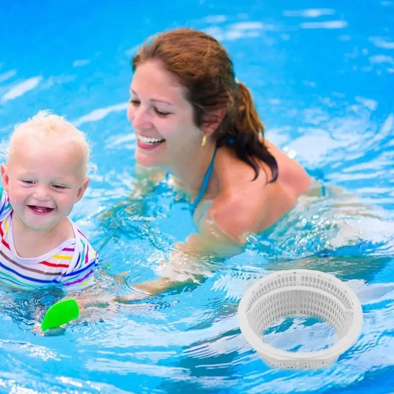 Skimmer Basket Pool Skimmer Net For Haywar d SP1091LX Pond Basket Filter with Handle Net Cleaner For Cleaning Leaves Hot Tub