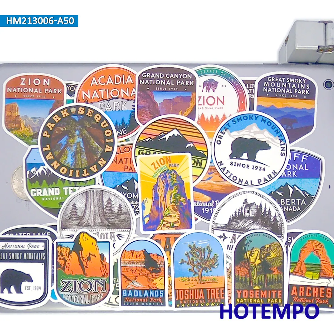 Nature Park Adventure Sticker Set – Outdoor-Themed Decorative Pack for Laptops, Phones, and Luggage – 20/30/50PCS