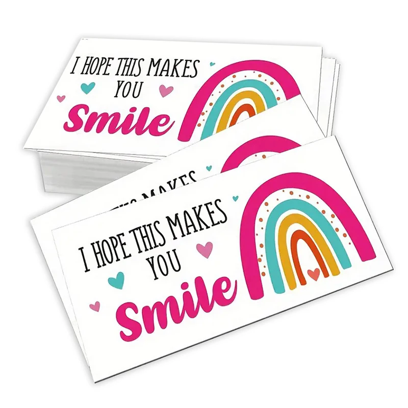 Pack of 50 I Hope This Makes You Smile Thank You Greeting Cards