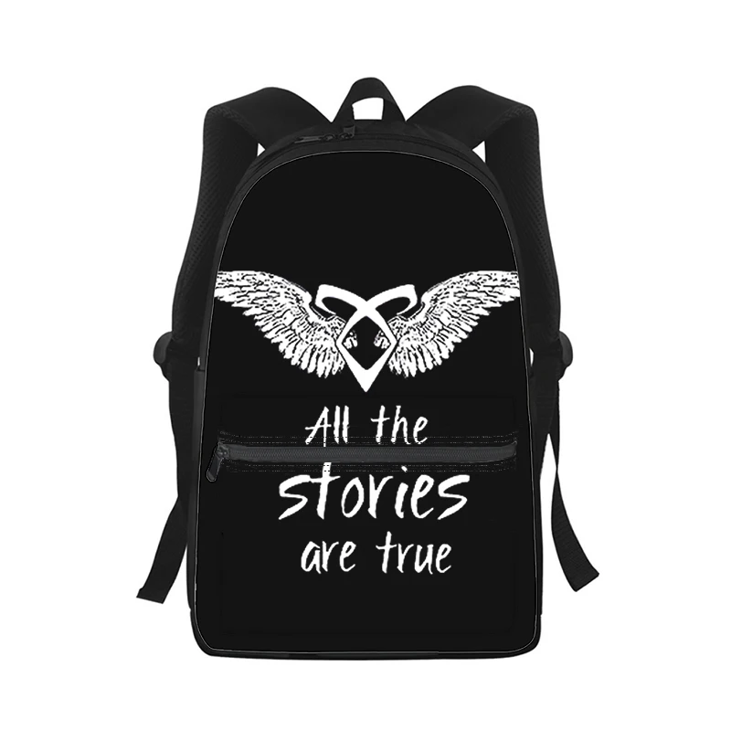 Shadowhunters Men Women Backpack 3D Print Fashion Student School Bag Laptop Backpack Kids Travel Shoulder Bag