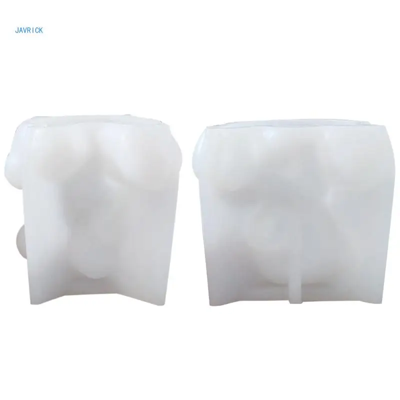 3D Mold Sitting Bear Silicone Mold For Soap Making DIY Aromathery