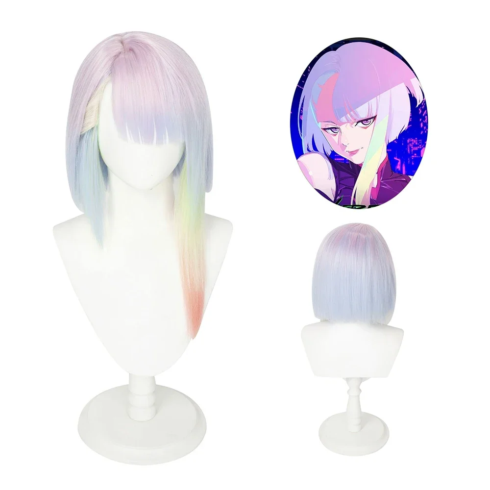 

Парик AICKER синтетический для косплея Люси, длинный с челкой, для девочек, в стиле киберпанк, эдгероннер, для Хэллоуина, Рождества