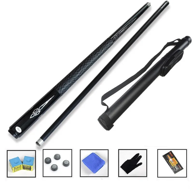 New 9.5mm 11.5mm 13mm 1PC 1/2 Split Cue Carbon Fiber Pool Cue Stick Carbon Material Technology Billiards Accessories billiard shaft,carbon fiber extension,pool cue extension