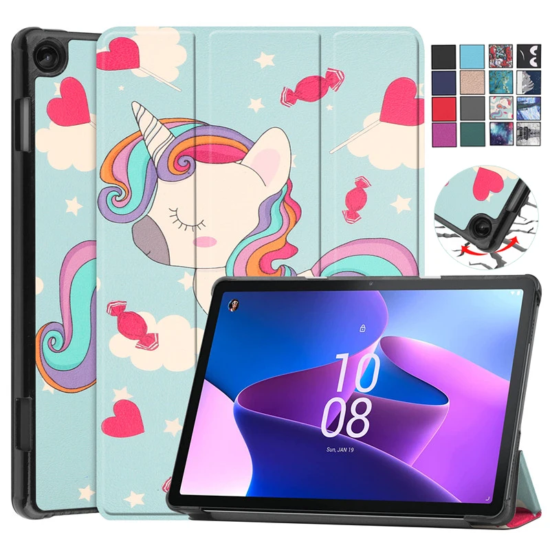 Per Funda Lenovo Tab P11Plus J616F Xiaoxinpad Pro 11.2 P11 Pro Gen2 Y700 K10 Tab J706F Cute Unicorn Cat Flower Painted Case Kids