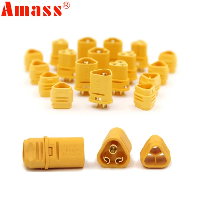5 pair AMASS MT30 2mm 3-pin Connector / Motor connector / Plug Set for RC Lipo Battery RC Model Quadcopter Multicopter 3