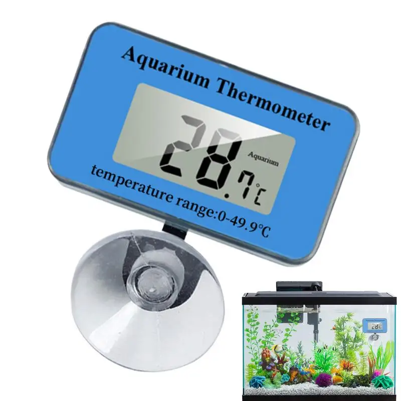 Fish Tank Thermograph Wireless Digital Aquarium Thermograph Aquarium Fish Tank Accessories LCD Display Terrarium Water