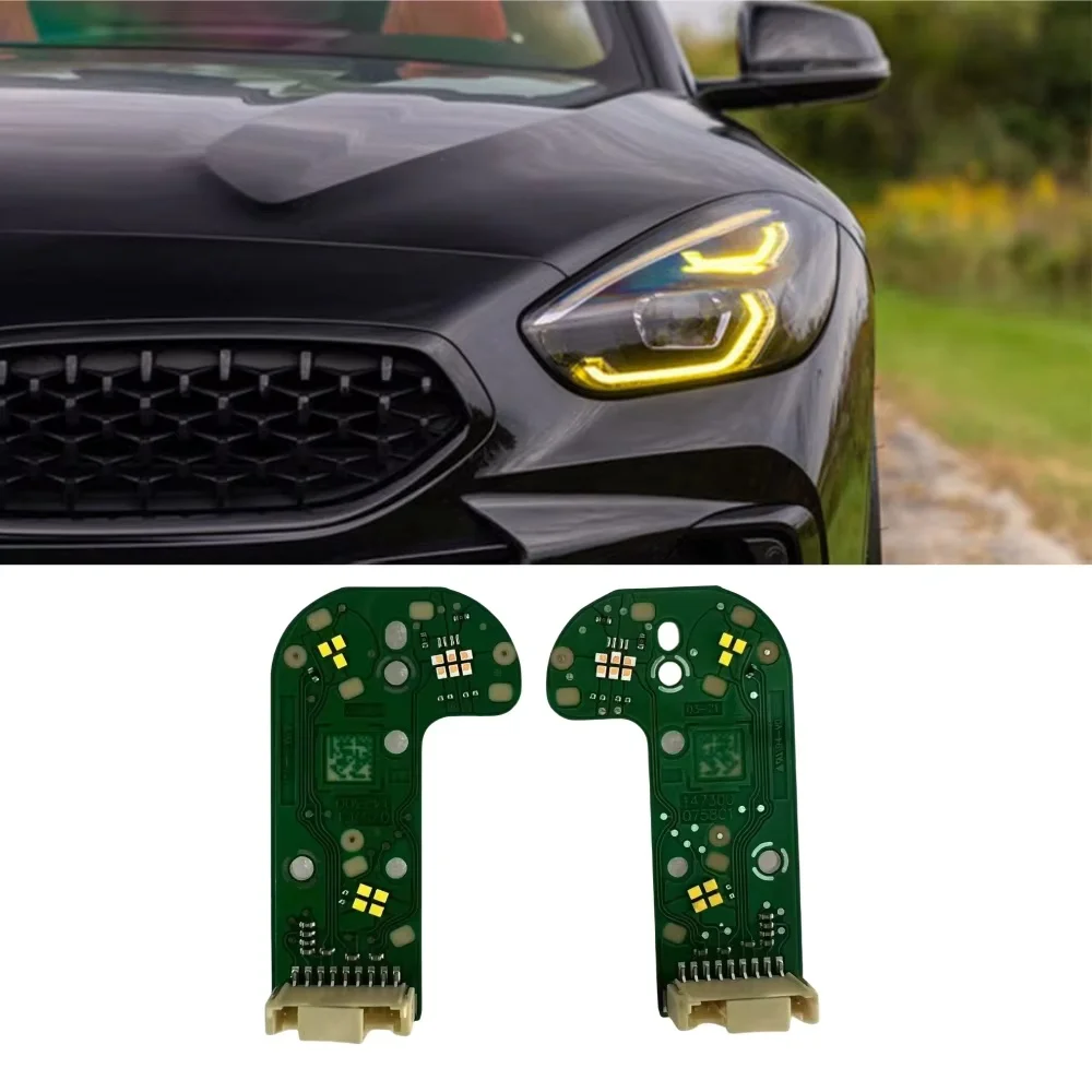 NEW Headlight LED Module DRL Board Plate Lemon Yellow 63119498493 63119498494 For BMW Z4 G29 20i 2019-2023 detail image 1