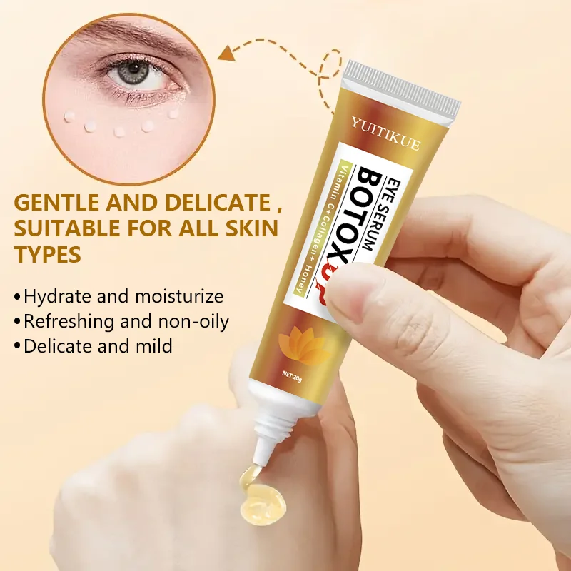 Honey eye cream with hyaluronic acid, collagen suitable for all skin types, moisturizing and firming, gentle and easy to absorb,
