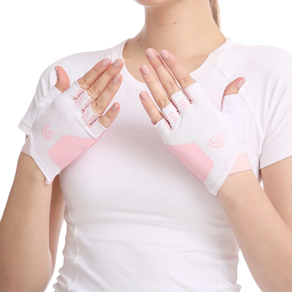 Gants de fitness légers et respirants, l'hypothèse épaissie, coordonnants, anti-cocon, levage côtelé, gants d'équitation demi-doigts, 1 paire