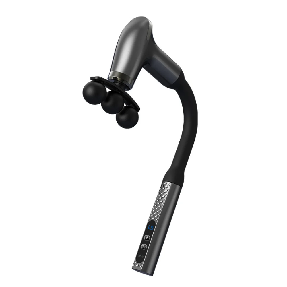 3 Head Electric Fascia Gun High-Frequency Body Massager Handheld Muscle Relaxation Back Neck Shoulder Muscle Masajeador Gun