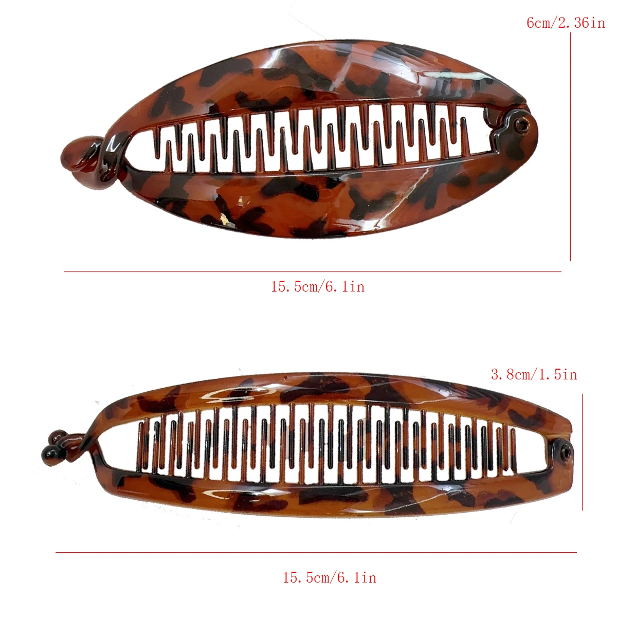 Resin Toothed Hair Clip Women Ponytail Vertical Clip Fashion Women Headwear Elegant Hairpin Korean Hair Accessories