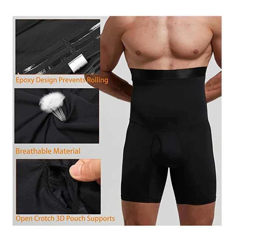 Men-Body-Shaper-Waist-Trainer-Slimming-Shorts-High-Waist-Shapewear ...