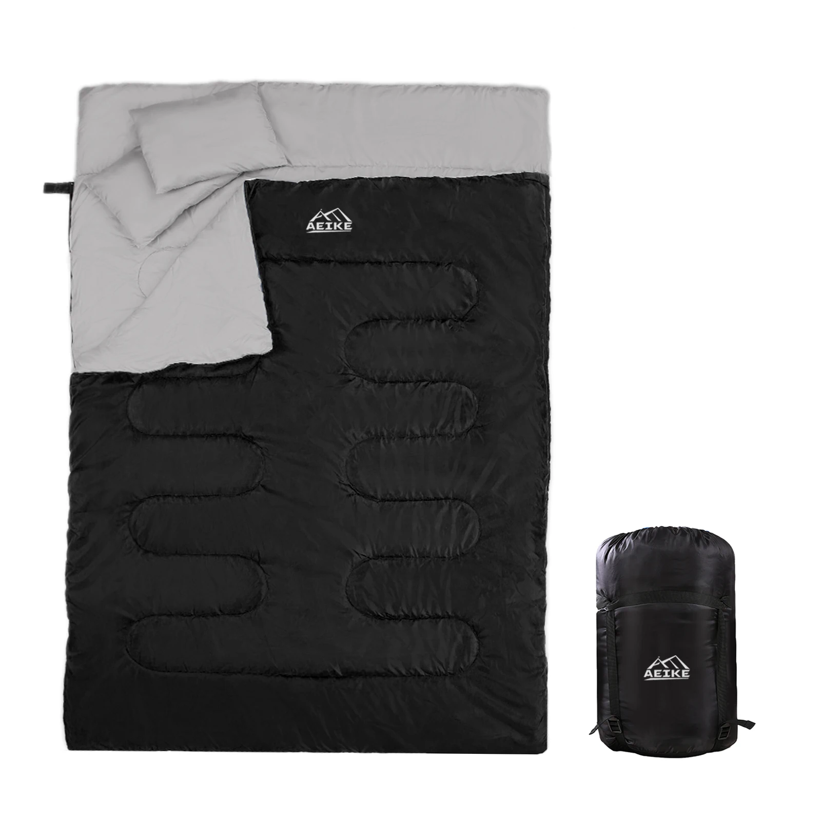 Aeike86x60DoubleThermalSleepingBag2PersonOutdoorCamping