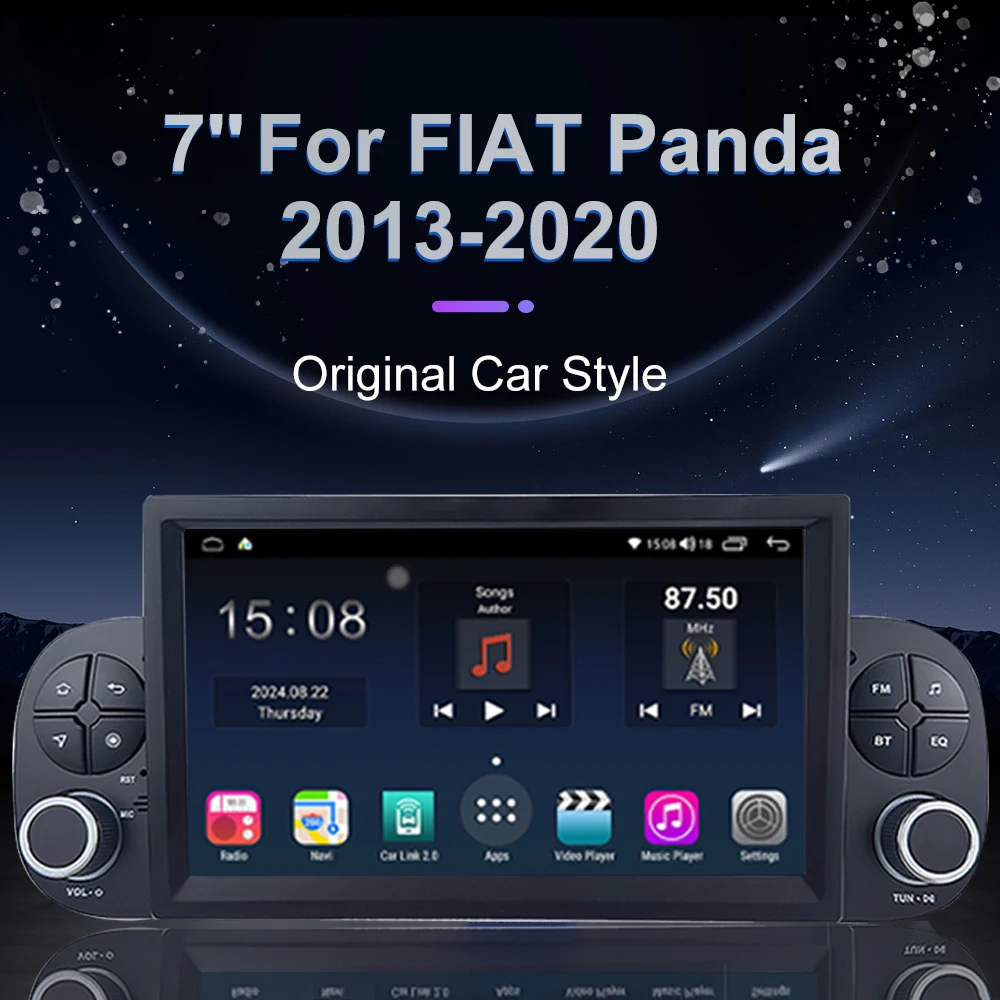 Apple - fiat panda Fiat Panda Stereo Upgrade Kit 6.2 inch Touch Screen