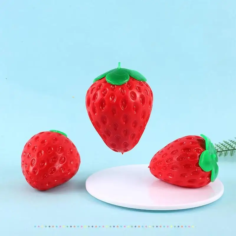 

Anti-stress Toys For Children And Adults Strawberry Squeeze Fruit Discoloration Originality Simulation Gift