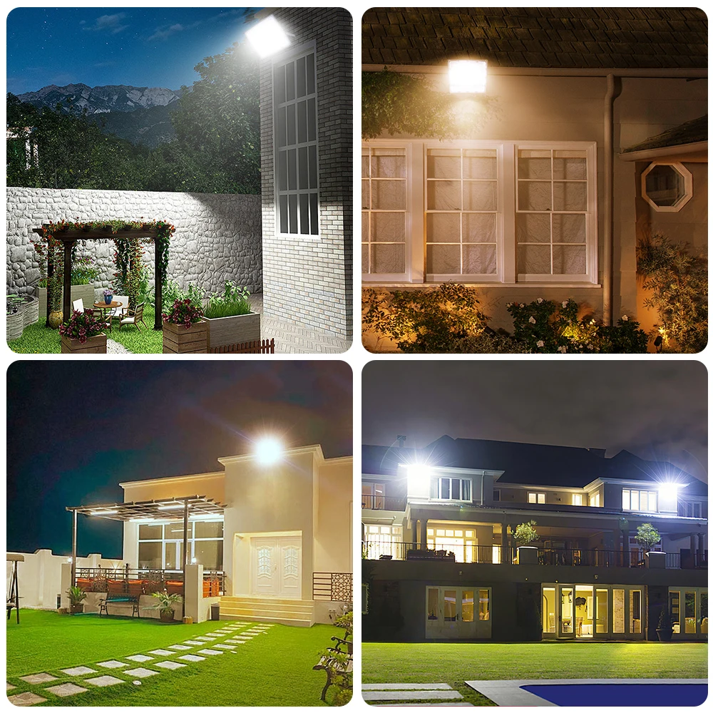LED Flood Light AC 220V 100W 200W 300W 10W 20W 30W 50W 100W IP66 Waterproof LED Spotlight Garden Street Gate Wall Floodlights