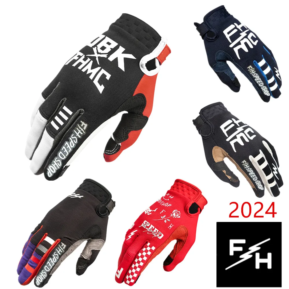 

2024 for FH Touch Screen Speed Style Twitch Motocross Glove Riding Bike Gloves MX MTB Off Road Racing Sports Cycling Glove