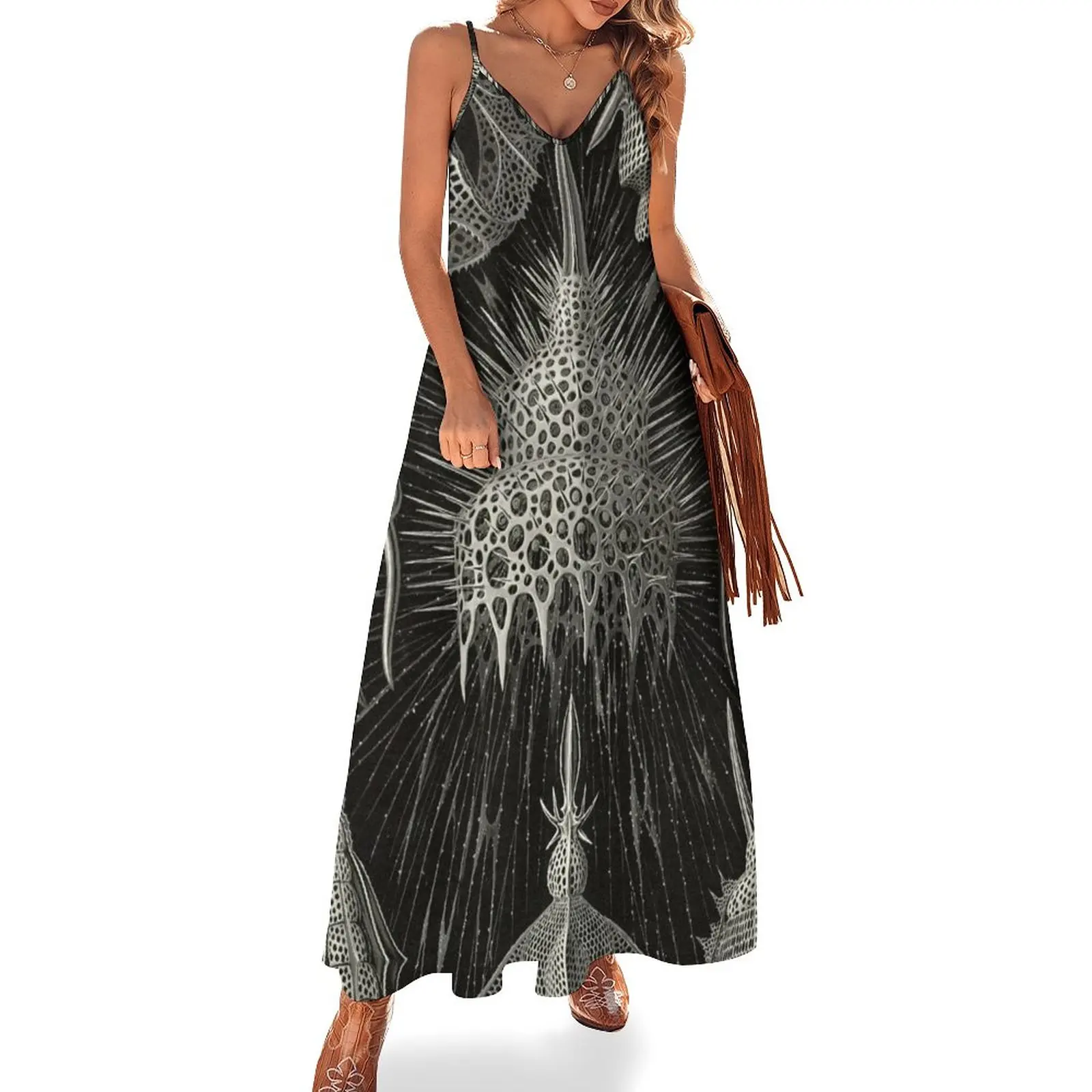 

New Sea anemone - Ernst Haeckel Sleeveless Dress Summer women's clothing women's summer jumpsuit Woman clothing