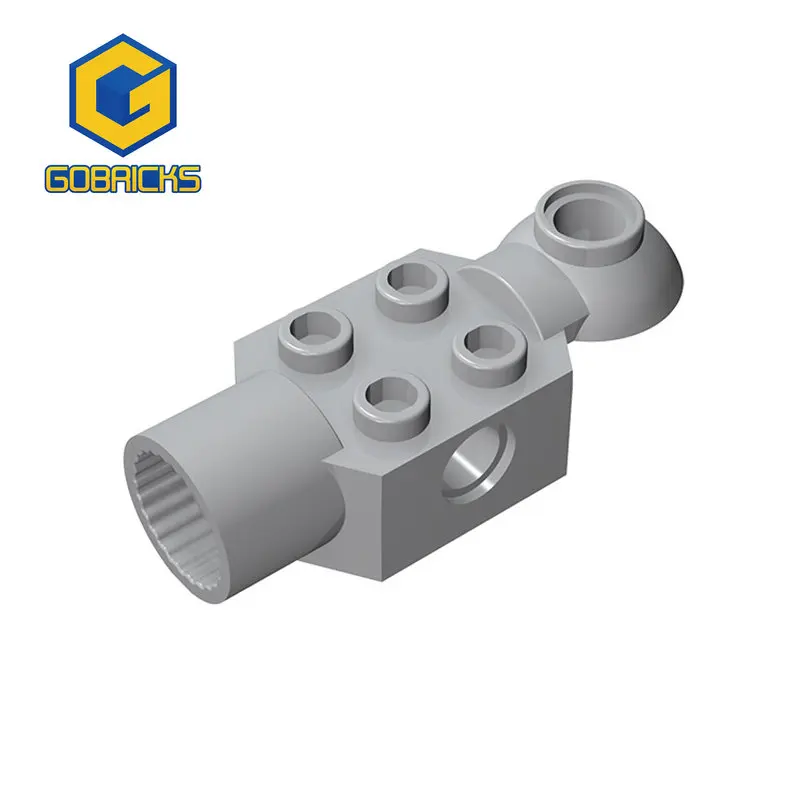 

Gobrick 10 шт. модифицированный 2x2 с отверстием для штифта, шарнирное соединение для вращения, полуповоротный шарнирный разъем, совместимый с подарками 47452 "сделай сам"