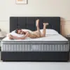 Full Size Mattress, 10 in Hybrid Full Mattress in a Box, Memory Foam Mattress with Pocket Springs, Medium Firm, Pressure Relief 1