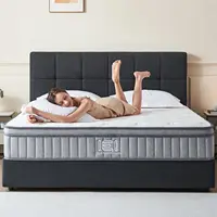 Full Size Mattress, 10 in Hybrid Full Mattress in a Box, Memory Foam Mattress with Pocket Springs, Medium Firm, Pressure Relief 1