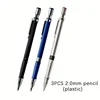 2.0mm Mechanical Pencil Set Black /Color Lead Refill 2B Automatic Pencil Students Art Sketch Painting Writing Stationery Gifts 3