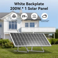 Panneau solaire RVPOZWER 200W, panneau solaire monocristallin 12 volts, 18 cellules BB, module haute efficacité, camping-car, bateau, caravane, hors réseau 1
