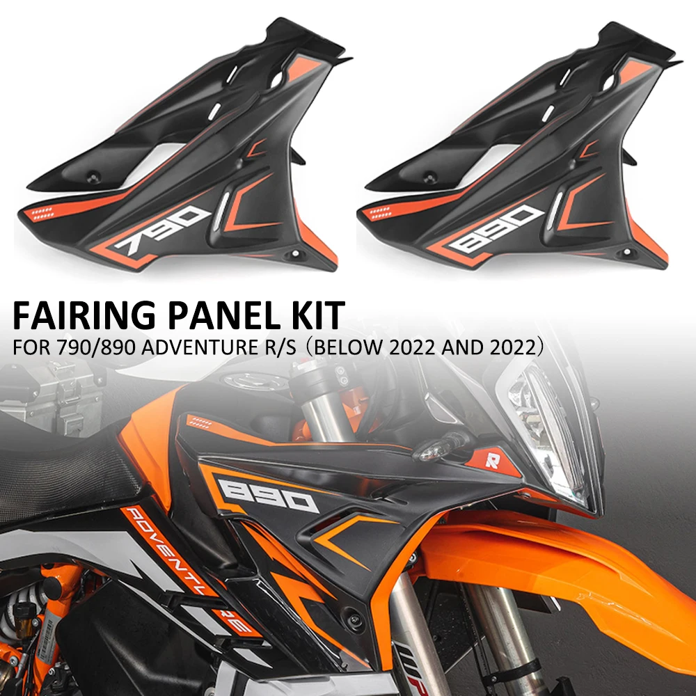 Motorcycle Front Fairing Side Panels Wind Deflector Windscreen Plate Cover For 790 890 ADV Adventure R S Before Year