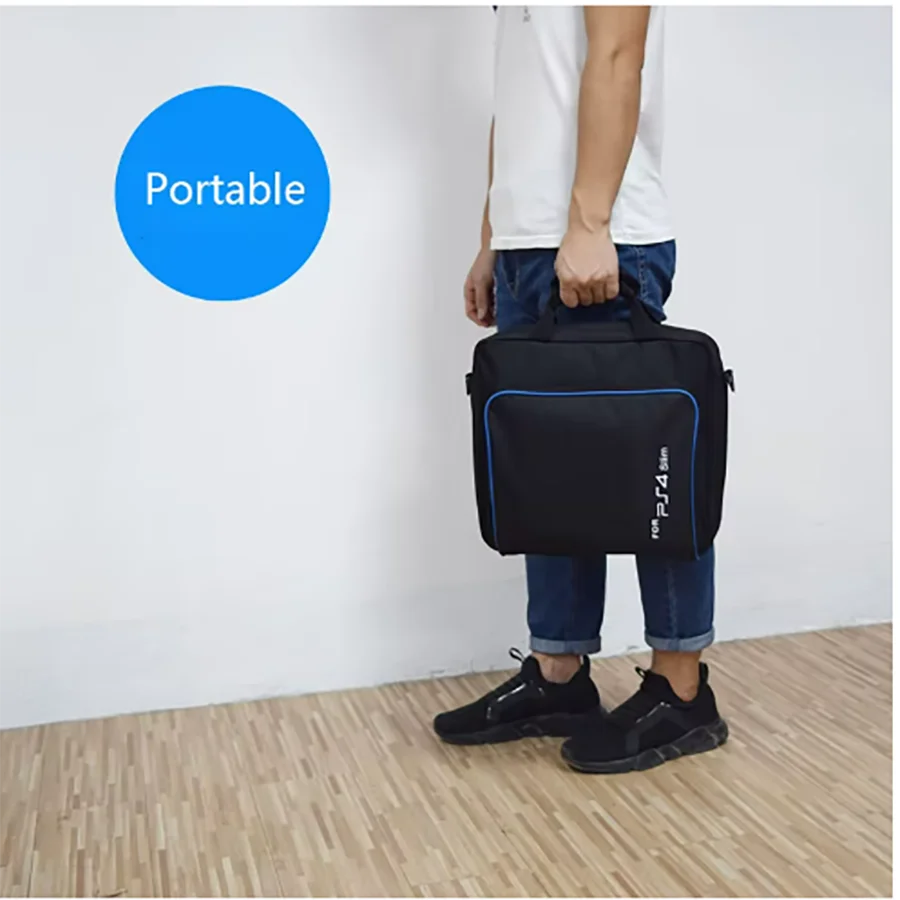 Suitable for Sony PS4 console storage bag, PS4 shoulder tote bag, PlayStation game console accessory bag 3