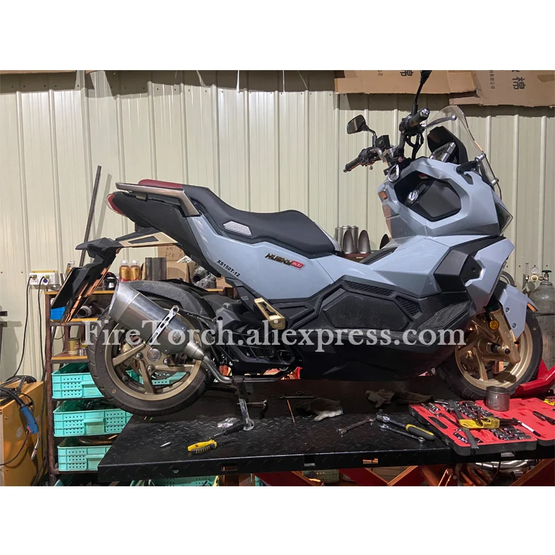 Slip On For SYM HUSKY150 HUSKY 150 ADV Adventure XS150T-12 Motorcycle Exhaust Modify 51MM Muffler Escape Moto Front Link Pipe - Image 6