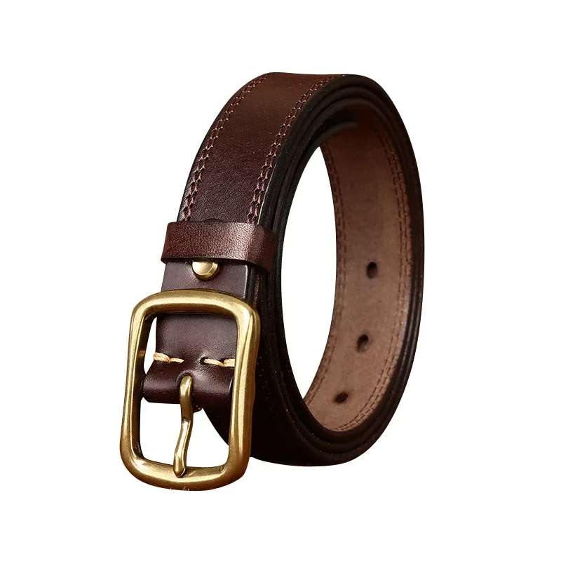 Vintage Leather Women's Belt for Jeans, Stylish and Versatileladies belts luxury brand designer
