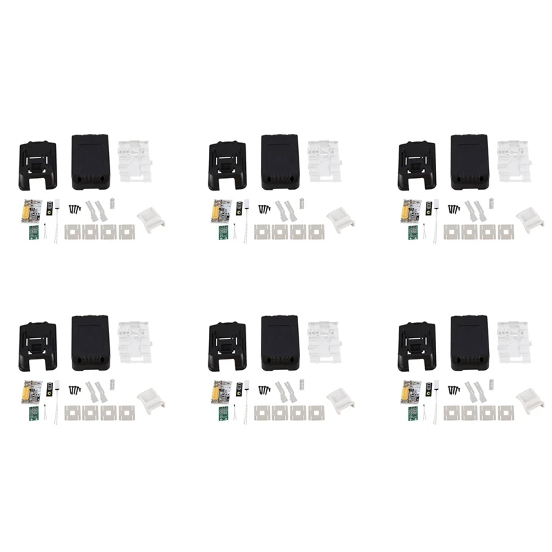 

Hot 6X For Makita 18V BL1850 BL1830 Battery Case Kit With PCB Circuit Board LED Indicator Power Tools Battery Case