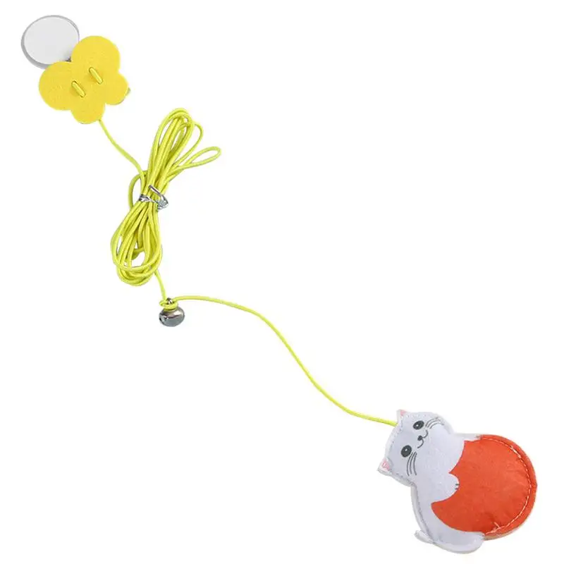 

Hanging Cat Toy Batting Practice Cat Toy Retractable Hanging Door Cat Toy With Adhesive Hook Hanging Interactive Cat Toys With