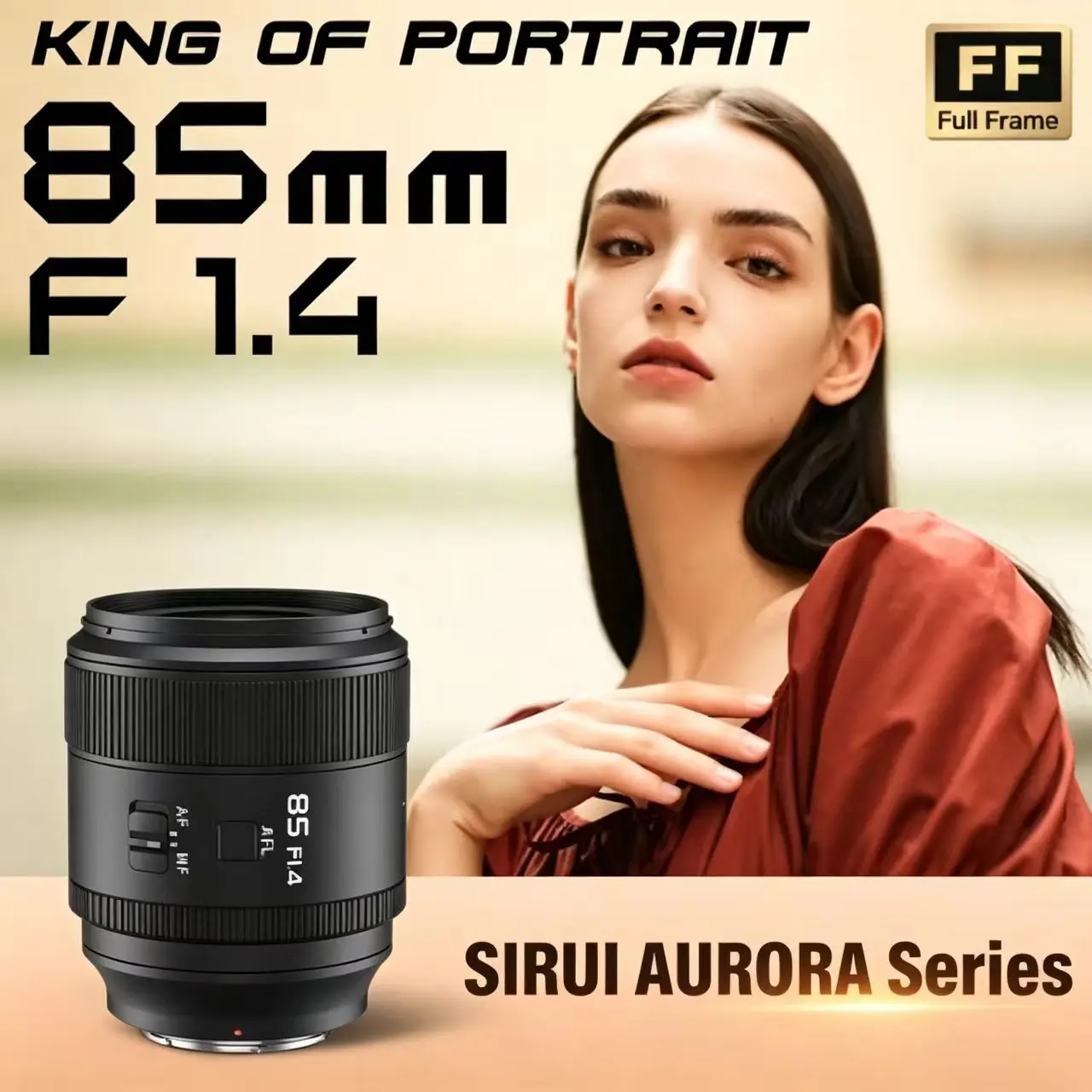 시루이 오로라 35mm 85mm F1.4 풀프레임 자동 초점 렌즈 AF/MF 포커스 스위치 프로 프라임 카메라 렌즈 ( E, 후지 X, 니콘 Z, L 마운트용)