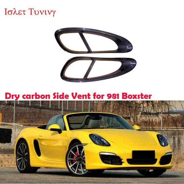 Dry carbon Vent fender for Porsche BOXSTER 981 2013-2015 Side Vent Air Vent  Scoop Cover
